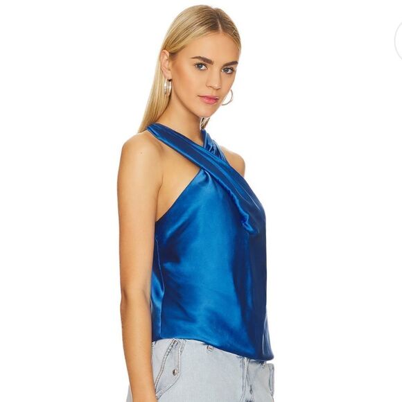 NWT Veronica Beard Stewart Top in Azure Blue
Size 10 Silk Revolve - Picture 12 of 15